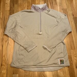 USMC Coyote FROG Waffle Fleece Half Zip Grid Marine Corp Shirt -Large Reg - USA